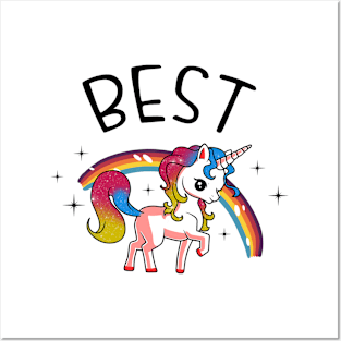 Best Friends Matching Designs Posters and Art